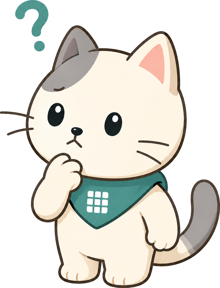 Curious cat thinking about a puzzle rule
