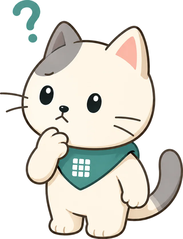 Curious cat thinking about a puzzle rule