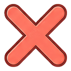 X mark icon
